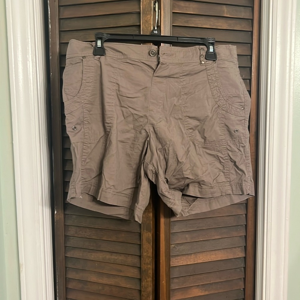 Beige colored shorts